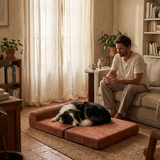 Cama Terciopelo Teja