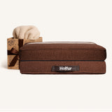 Pack Cama Quelle Chocolate + Funda Trigo